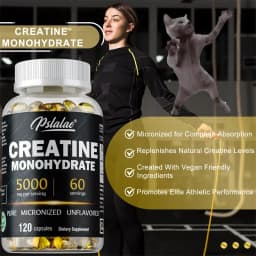 Creatine Monohydrate Capsule - Enhance Muscle Strength, Relieve Fatigue, Promote Energy Production, and Improve Performance