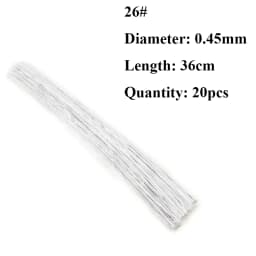 #26 #20 Paper Floral Wire 0.45mm/0.9mm Diameter 36cm 30mm Long Iron Wire Useds For DIY Nylon Stocking Flower Branche Making