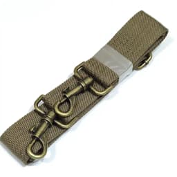 38cm Wide Polyester Cotton Bookbag Strap Military Green Canvas Single Shoulder Slant Cross Strap Bronze Hardware Accessory