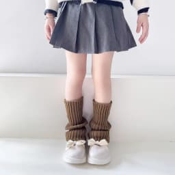 Autumn Solid Color Leg Warmers Middle Tube Socks Knitted Y2K Lolita Style Mid-Calf Socks for Children Girl