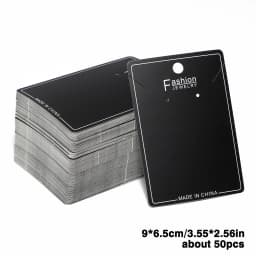 50/30pcs Multiple Sizes Jewelry Earring Necklace Plastic Cards Earring Stud Organizer Holder Hanging Display Card Studs Holder