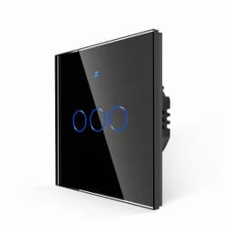 White Black 1/2/3 Gang 2Way RF433MHZ Wifi Touch Switch Smart Home Wall Light Support Alexa Tuya App Remote