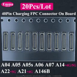 40Pin Charging FPC on MainBoard For Samsung A14 A07 A06 A05 A05S A04 A146B A22 5G A21 4G FPC Connector Port