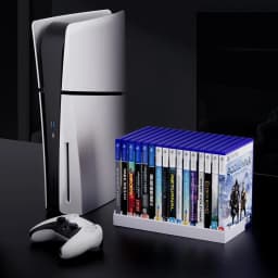 Video Game Storage Holder for for PS5/ PS4/ PS3/ PS2/ Xbox One/Xbox Series X/S/Wii/Switch/Switch 2 Game Cases, DVD