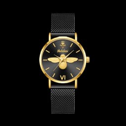 YaLaLuSi Minimalist Quartz Couple’s Watches with 3D Bee Relief Design for Men and Women Relojes De Mujeres