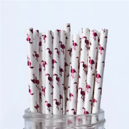 Gold Rose Gold Paper Straws Strip Dot Drinking Straw Disposable Tableware Party Supplies Wedding Birthday Party Decoration Kids
