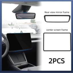 For Tesla Model YL/3 Highland/Y Juniper2024-2026 Silicone Screen Frame, Display Edge Body Cover, Central Control Bezel Protector