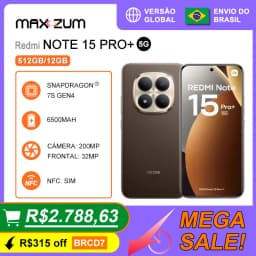 Xiaomi Redmi Note 15 Pro+ 5g, 512Gb/12Gb Ram, Smartphone, Snapdragon Processor ® 7S Gen 4, 6500Mah Battery, Global Version
