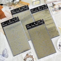 4pcs Kawaii Stationery Stickers Floating light gilding DIY Craft Scrapbooking Album Junk Journal Happy Planner Diary