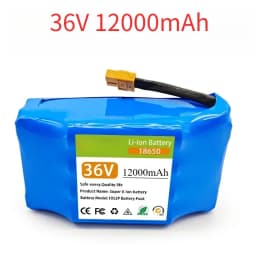36V 6/4.4Ah Rechargeable Lithium Ion Battery Pack 10S2P for Electric Self Balancing Scooter Hoverboard Unicycle
