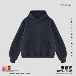 JMD Retro Winter 390gsm Washed Fleece Solid Hoodie For Man Unisex Boxyfit Distressed Soft Warm Hooded Pullovers Coat QH0161
