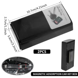 Waterproof Magnetic Key Box Magnetic Under Car Key Holder Rust-Proof Hider Box Multifunctional Box for Spare Key GPS Locator