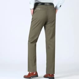 Summer Thin Pants 100% Cotton Men's Autumn Thick Suit Pant Slacks High Waist Straight Loose Bland Solid Business Casual Pants