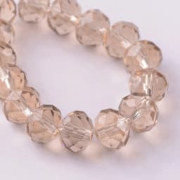 Solid Color 3x2mm 4x3mm 6x4mm 8x6mm 10x7mm 12x8mm Rondelle Faceted Czech Crystal Glass Loose Spacer Beads for Jewelry Making DIY