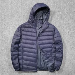 New Fluffy 90 down Cotton Jacket Men's Collar Casual Cotton Clothes Lightweight Warm Simple Jacket Outerwear Trendy