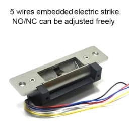 Original DC12V Stainless Steel Sturdiness Narrow Frame Fail-Secure ANSI Standard Electric Strike Lock Electronic Door Lock