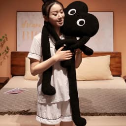Long Legs Love Heart Shape Pillow Cute Stuffed Red Black White Heart Pillow Soft Plush Toys Lover Friends Festival Creative Gift