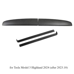 Dashboard Panel for Tesla Model 3 Highland Air Vents White Interior Decorative Shell Cover Sticker Trim Carbon Car Modifications