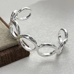 New 925 Sterling Silver Metallic Belt Vintage Punk Bracelet Bangle For Woman Girl Fashion Jewelry Gift Dropship Wholesale