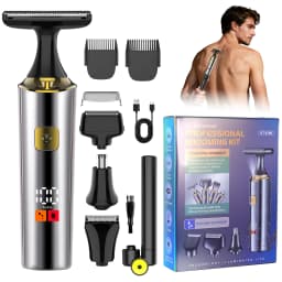 Solimpia LCD Digital Display Hair Shears with 0 Blades Salon-Specific Engraving Shears USB-Charged Lettering Clippers