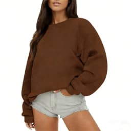Spring Autumn Women's sweatshirt daily Casual Pullover Solid Color Sportswear comfort O-Neck Tops Loose long sleeve sweatshirt
