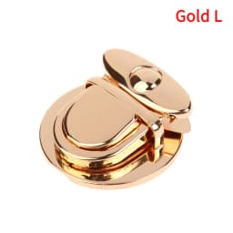 1PCS Mini Oval Twist Lock Metal Closure Buckle Turn Locks For Purse Wallet Women's Handbag Shoulder Bag Accessories
