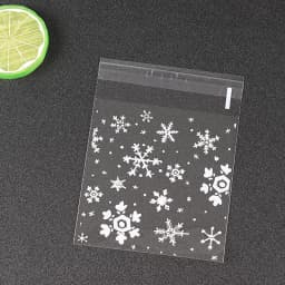 50pcs 100Pcs Transparent Dot self-adhesive Jewelry Packaging Bags Fresh-keeping Dustproof Reclosable Candy Cookie Storage DIY