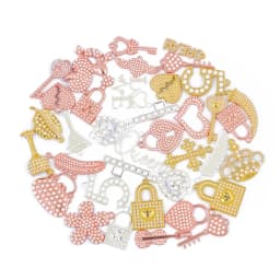 35pcs Mixed Colorful Delicated Charms picked at random For Women DIY Jewelry Accessories Purse Bowknot Perfume High heel Shoe