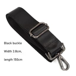 Adjustable Replacement Detachable Belt for Women Men Messenger Bags Handle Handbag Belt Fashion Black Nylon Shoulder Bag Strap