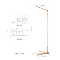 Wooden Mobile Bracket 0-12 Months Toy Crib Bell Floor Stand Newborn Crib Bell Hanging Stand Baby Crib Bell Stand Baby Rattle Toy