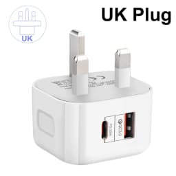 EU US UK 20W Dual Ports Type C USB C PD Wall Charger Fast Quick Charging Power Adapters For IPhone 11 12 13 14 15 Samsung