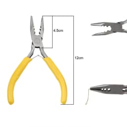 1PCS Mini Diagonal Pliers Insulated Plier For Jewelry Making Handcraft Beading Tool Round Bent Needle Nose Cutter Wholesale