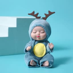 1pcs Kawaii 12cm Simulation Rebirth Dolls Toy Mini Cute Sleeping Baby Series Doll Cartoon Animal Toy for Kids Birthday Gift