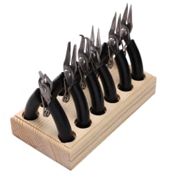 1PC Handmade Solid Wood Pliers Organizer Convenient Storage for Jewelry-Making Tools Keeps Workspace Orderly and Efficient