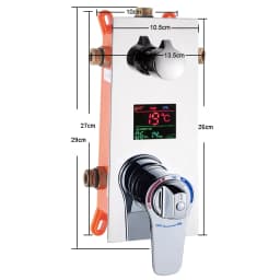 Brass Bathroom Concealed Thermostatic Mixing Valve Wall Mounted Stainless Steel Shower Panel Controller for Home Improvement
