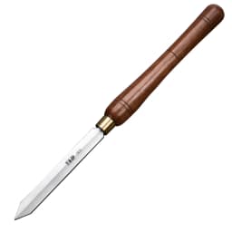TASP HSS Wood Lathe Parting Tool Wood Turning Chisels Woodturning Tools with Walnut Handle, Standard & Diamond Blade Shape
