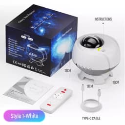 2024 New Color Changing Nebula Aurora Starry Sky Music Star Galaxy Projector Night Light For Home Party Bedroom Gifts