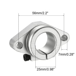 2pcs SHF8 SHF10 SHF12 SHF13 SHF16 SHF20 SHF25 SHF30 Aluminum Linear Rod Rail Shaft Support CNC Router Parts 3d Printer Parts