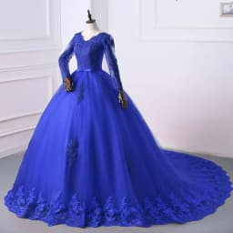 Best Selling 2024 Long Sleeve V Neck Lace Wedding Dress 2026 Vintage Bride Bridal Ball Gown Modest Wedding Dresses Customized