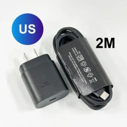 For Samsung Charger 25W Type C Fast Charge Charger 1M 1.5M 2M Cable for Galaxy S26 S25 S24 S23 S22 S21 Z Flip 8 A56 A36 A17 A35