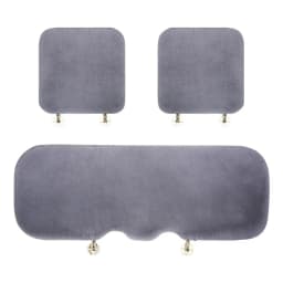 Plush Rabbit Fur Car Seat Cushion Winter Warmth Thick Wool Square Multicolor Cushion for Main Driver or Co-pilot Cover Universal