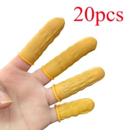 50/100Pcs Disposable Fingertips Protector Gloves Natural Rubber Non-slip Anti-static Latex Finger Cots Fingertips Durable Tool