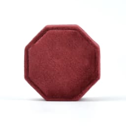 Velvet Ring Box Round Octagonal Ring Box Manufacturers Wholesale Box Proposal Three Rings Box Can Print Logo