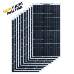 XINPUGUANG 100w 200w 12v Portable Flexible Solar Panel 18V 100W - 1000W Plate Cells Monocrystalline Silicon Panel Solar Kit