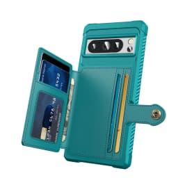 for Google Pixel 7 Pro 7A Pixel 8 Pro Pixel 8 Case with Card Holder, Heavy Duty Shockproof Rugged Leather Flip Wallet Cover