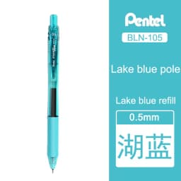 1 Pcs Pentel Gel Pen BLN105 Needle Tip Writing Smooth Quick Dry Color Ink 0.5mm Test Office Fountain Pen Japanese Stationery