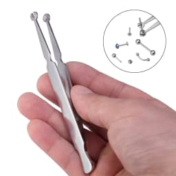 1PC Surgical Steel Dermal Anchor Holding Pliers Piercing Tool Dermal Forceps 3/4/5mm Unscrew Tight Ball Piercing Jewelry Pliers