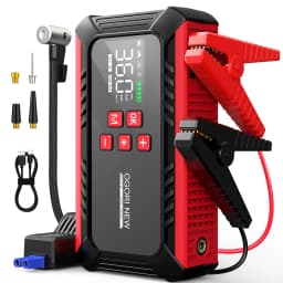 Jump Starter with Air Compressor 150PSI, 8000/9000A Portable Car Battery Booster (All Gas/16L Diesel)