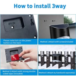 Solar LED Light Outdoor Wall Lamp IP65 Waterproof Solar Powered Sconce Lights for Garden Fence Stair Step Patio Yard Decoration