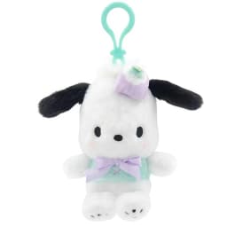 Genuine Licensed Sanrio Plush Keychain, Floral Hello Kitty & Cinnamoroll Soft Fluffy Doll Charms, Cute Bag Pendant, Perfect Gift